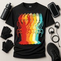 Retro Crawfish Novelty Cajun Crayfish Cooling Performance Crew T-Shirt