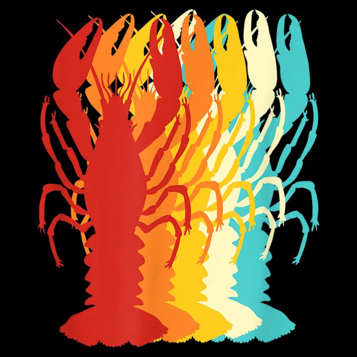 Retro Crawfish Novelty Cajun Crayfish Cooling Performance Crew T-Shirt