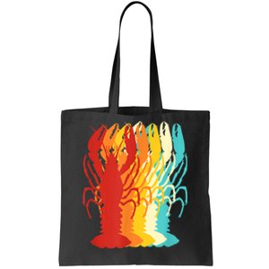 Retro Crawfish Novelty Cajun Crayfish Tote Bag