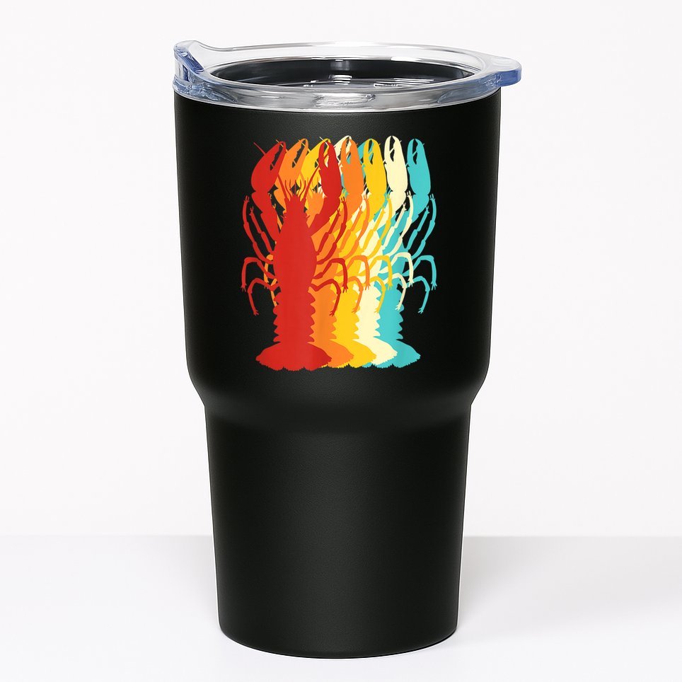 Retro Crawfish Novelty Cajun Crayfish Tumbler
