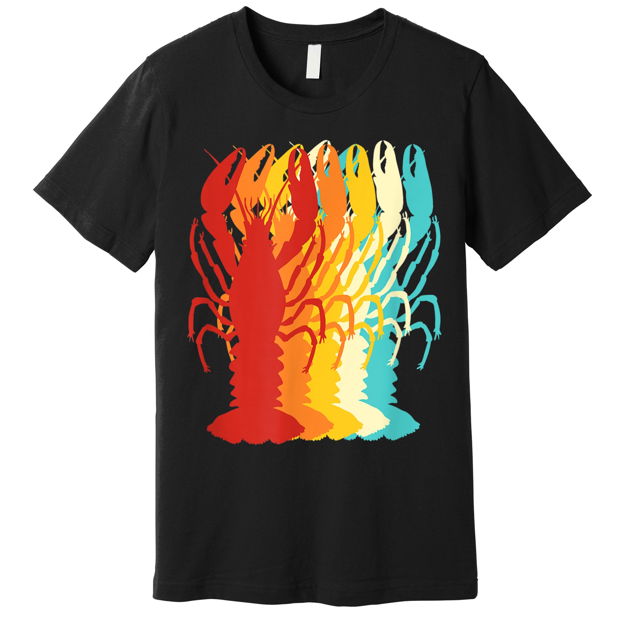 Retro Crawfish Novelty Cajun Crayfish Premium T-Shirt