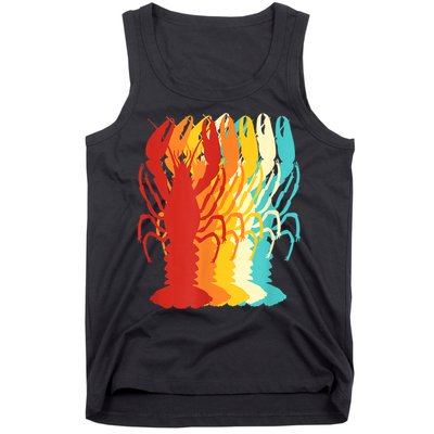 Retro Crawfish Novelty Cajun Crayfish Tank Top