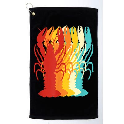 Retro Crawfish Novelty Cajun Crayfish Golf Towel
