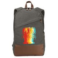 Retro Crawfish Novelty Cajun Crayfish Cotton Canvas Backpack