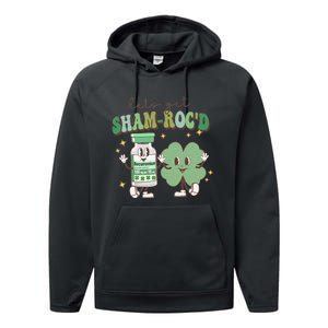 Retro CRNA Nurse Anesthetist St Patricks Day Sham ROC ICU Critical Care Nurse Performance Fleece Hoodie