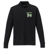 Retro CRNA Nurse Anesthetist St Patricks Day Sham ROC ICU Critical Care Nurse Performance Long Sleeve Polo