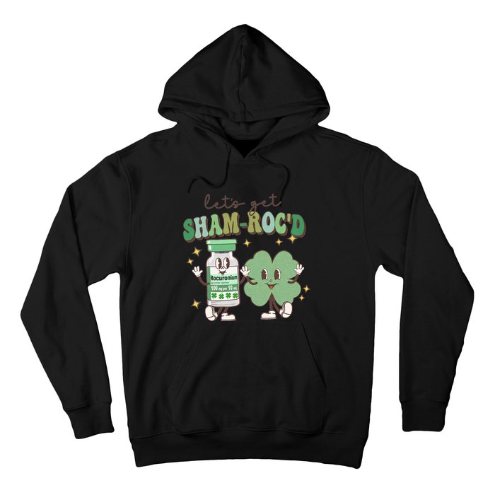 Retro CRNA Nurse Anesthetist St Patricks Day Sham ROC ICU Critical Care Nurse Hoodie