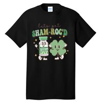 Retro CRNA Nurse Anesthetist St Patricks Day Sham ROC ICU Critical Care Nurse Tall T-Shirt