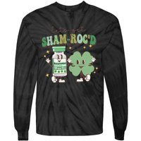 Retro CRNA Nurse Anesthetist St Patricks Day Sham ROC ICU Critical Care Nurse Tie-Dye Long Sleeve Shirt