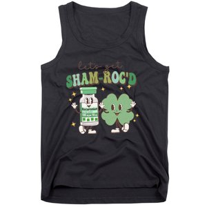 Retro CRNA Nurse Anesthetist St Patricks Day Sham ROC ICU Critical Care Nurse Tank Top