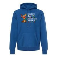 Reindeer Christmas Nice Naughty Insufficient Evidence Gift Premium Hoodie