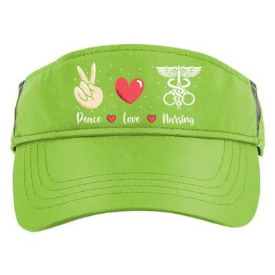 Rn Correctional Nurse Peace Love Prison Nursing Inmate Nurse Cool Gift Adult Drive Performance Visor