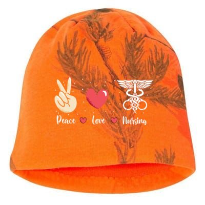 Rn Correctional Nurse Peace Love Prison Nursing Inmate Nurse Cool Gift Kati - Camo Knit Beanie