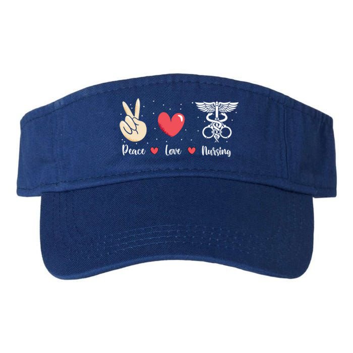 Rn Correctional Nurse Peace Love Prison Nursing Inmate Nurse Cool Gift Valucap Bio-Washed Visor