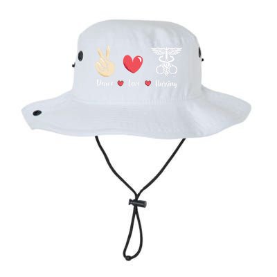 Rn Correctional Nurse Peace Love Prison Nursing Inmate Nurse Cool Gift Legacy Cool Fit Booney Bucket Hat