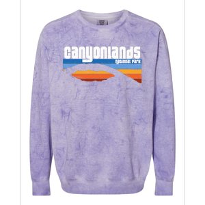 Retro Canyonlands National Park Moab Utah Vacation Colorblast Crewneck Sweatshirt