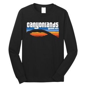 Retro Canyonlands National Park Moab Utah Vacation Long Sleeve Shirt