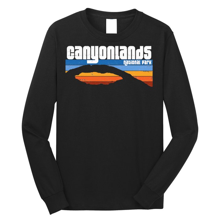 Retro Canyonlands National Park Moab Utah Vacation Long Sleeve Shirt