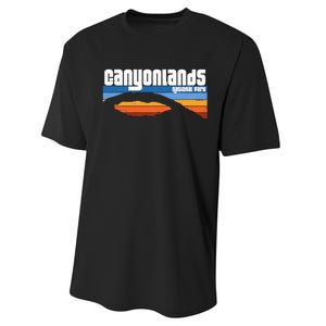 Retro Canyonlands National Park Moab Utah Vacation Performance Sprint T-Shirt