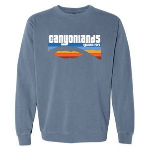 Retro Canyonlands National Park Moab Utah Vacation Garment-Dyed Sweatshirt