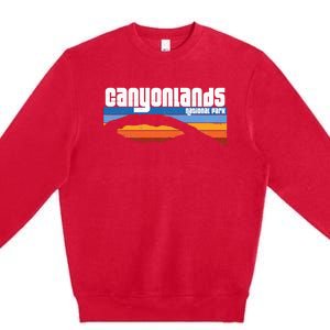 Retro Canyonlands National Park Moab Utah Vacation Premium Crewneck Sweatshirt