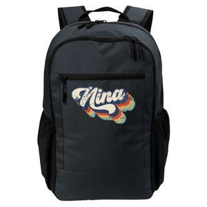 Retro Cute Nina For Grandma Best Nina Ever Mother's Day Daily Commute Backpack