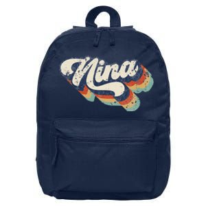 Retro Cute Nina For Grandma Best Nina Ever Mother's Day 16 in Basic Backpack