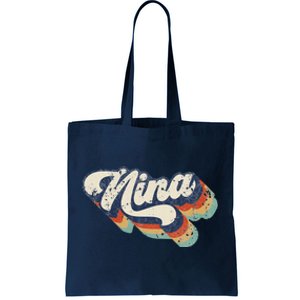 Retro Cute Nina For Grandma Best Nina Ever Mother's Day Tote Bag