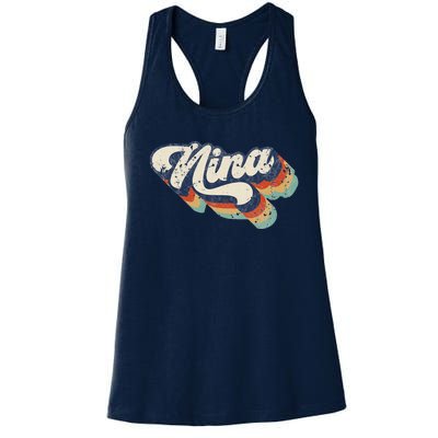 Retro Cute Nina For Grandma Best Nina Ever Mother's Day Women's Racerback Tank