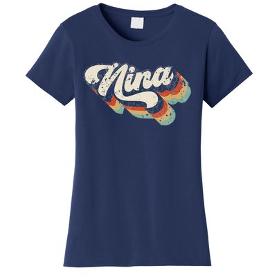 Retro Cute Nina For Grandma Best Nina Ever Mother's Day Women's T-Shirt