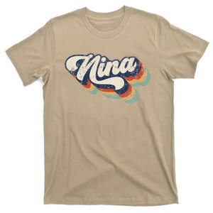 Retro Cute Nina For Grandma Best Nina Ever Mother's Day T-Shirt