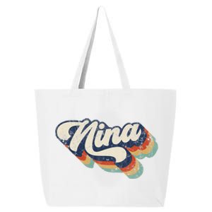 Retro Cute Nina For Grandma Best Nina Ever Mother's Day 25L Jumbo Tote