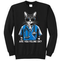 Retro Cat Nurse Gifts Nurse Week Gifts Funny Nurse Sweatshirt