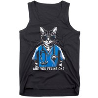 Retro Cat Nurse Gifts Nurse Week Gifts Funny Nurse Tank Top