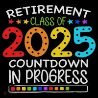 Retirement Class Of 2025 Teacher Countdown Loading Teacher Full-Length Apron With Pockets
