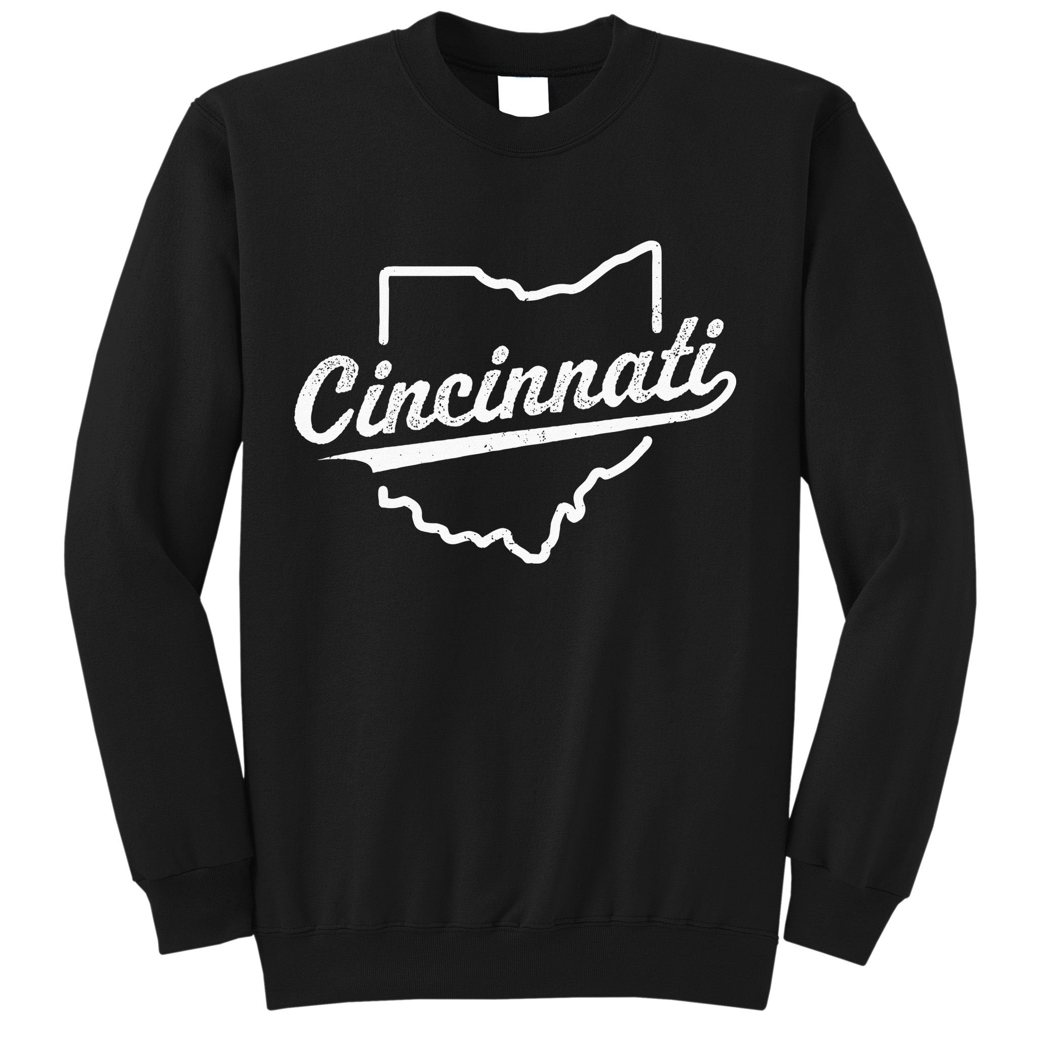 Retro Cincinnati Ohio 1788 Vintage Script Throwback Sweatshirt