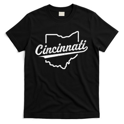 Retro Cincinnati Ohio 1788 Vintage Script Throwback T-Shirt