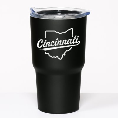 Retro Cincinnati Ohio 1788 Vintage Script Throwback Tumbler