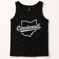 Retro Cincinnati Ohio 1788 Vintage Script Throwback Tank Top