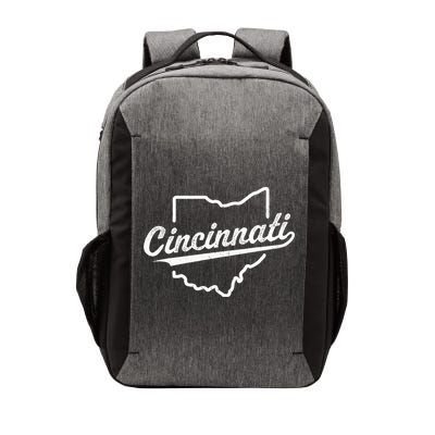 Retro Cincinnati Ohio 1788 Vintage Script Throwback Vector Backpack