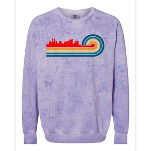 Retro City Of Denver Colorado Colorblast Crewneck Sweatshirt