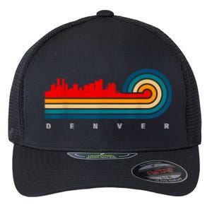 Retro City Of Denver Colorado Flexfit Unipanel Trucker Cap