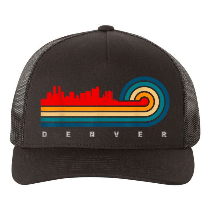 Retro City Of Denver Colorado Yupoong Adult 5-Panel Trucker Hat