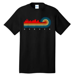 Retro City Of Denver Colorado Tall T-Shirt