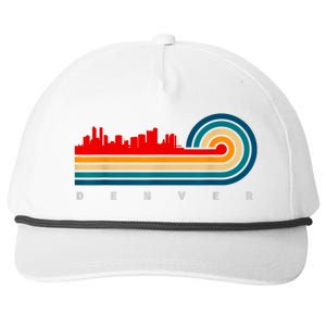 Retro City Of Denver Colorado Snapback Five-Panel Rope Hat