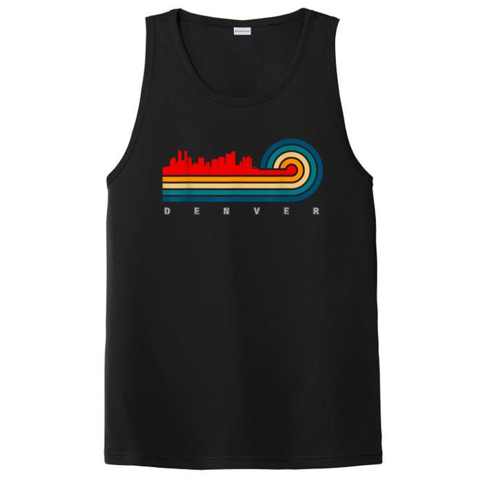 Retro City Of Denver Colorado PosiCharge Competitor Tank