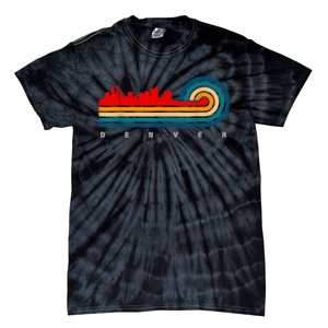 Retro City Of Denver Colorado Tie-Dye T-Shirt