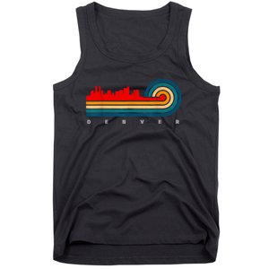 Retro City Of Denver Colorado Tank Top