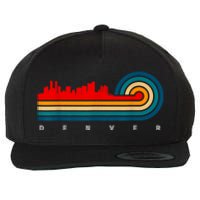 Retro City Of Denver Colorado Wool Snapback Cap