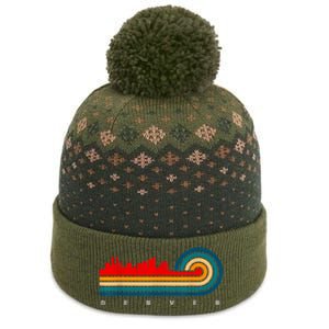 Retro City Of Denver Colorado The Baniff Cuffed Pom Beanie